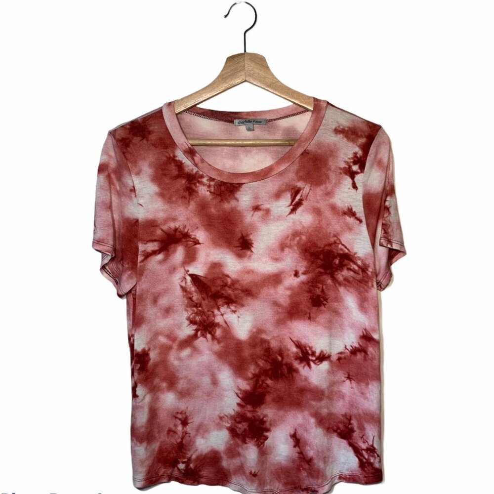Charlotte Russe Womens Tie Dye T-Shirt
